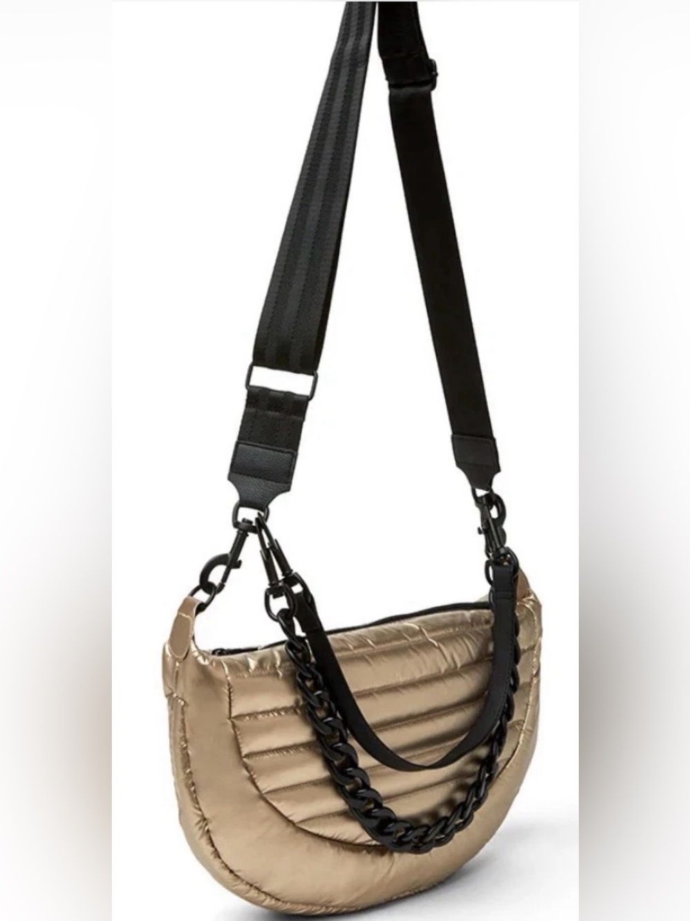 NWT THINK ROYLN Elton Hobo Handbag Bag, Pearl Cashmere